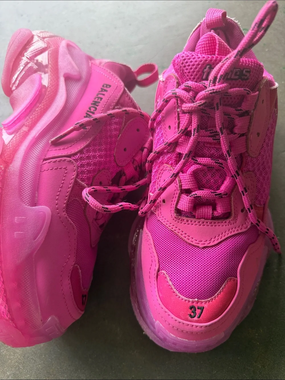 Balenciaga Triple S Sneaker in Hot Pink